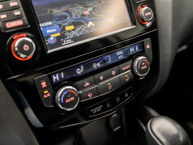 Nissan QASHQAI 1.2 N-Connecta Sport Automaat (PANORAMADAK, NAVIGATIE, CLIMATE, TREKHAAK, 360 CAMERA, SPORTSTOELEN, GETINT GLAS, KEYLESS, NIEUWSTAAT)