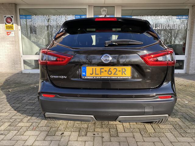 Nissan QASHQAI 1.3 DIG-T Tekna Panodak/Cruisecontr. ad./Dodehoek det./Rondomzicht camera/ Leder Alcant. bekleding/Navi Fullmap/KeylessEntry+start/Elektr. verst.bare stoel/Park.sensoren v+a/Stoelverw./Ledverl./Uitparkeerwaa
