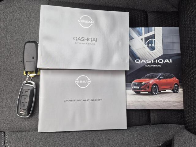 Nissan QASHQAI 1.3 MHEV Xtronic N-Connecta Automaat / Fabrieksgarantie tot 03-2028<100.000 km / 1.800 kg trekgewicht / Panorama dak / All season banden / Cold Pack & Pack Easy / Elektrische klep / Head Up Display / Camera 360° / Stuur-, stoel- en voorruitverwarming / A