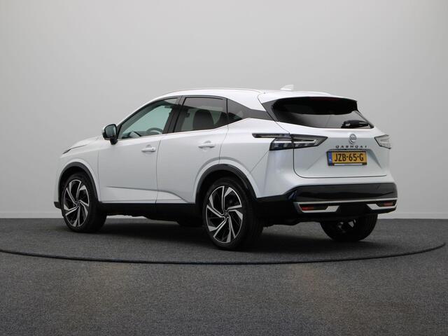 Nissan QASHQAI 1.3 MHEV Xtronic Tekna Plus | Panorma dak | Lederen bekleding | BOSE audio | Rondomzicht camera | Sfeerverlichting | Pilot Assist | 1800KG trekgewicht! |