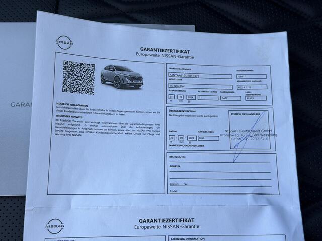 Nissan QASHQAI 1.3 MHEV Xtronic Tekna Plus Automaat / Nieuw model & Facelift / Fabrieksgarantie tot 09-2027 / Panoramadak / HUD / 360 Camera / Elektr. Stoelen met Massage / Stoel & Stuurwiel verwarming / BOSE Audio / DAB / Adaptieve Cruise / Clima / Lederen & Alcantara 