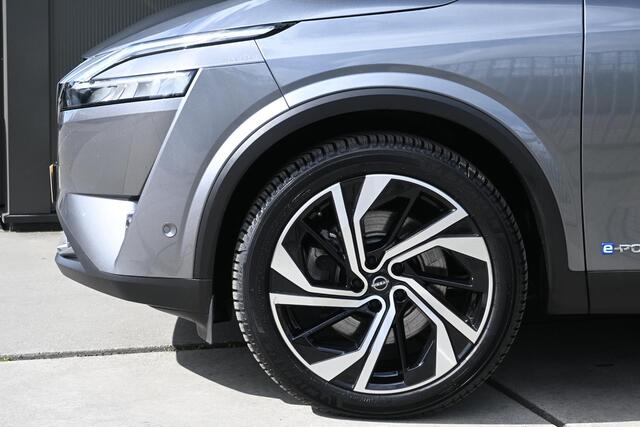 Nissan QASHQAI 1.5 e-Power Tekna Plus | 360 CAMERA | PANORAMADAK | LEDER | STUUR/STOELVERWARMING | NAVI | HUD | ADAPT. CRUISE CONTROL | BOSE | CLIMATE CONTROL | ALL-SEASONBANDEN | PDC | LMV