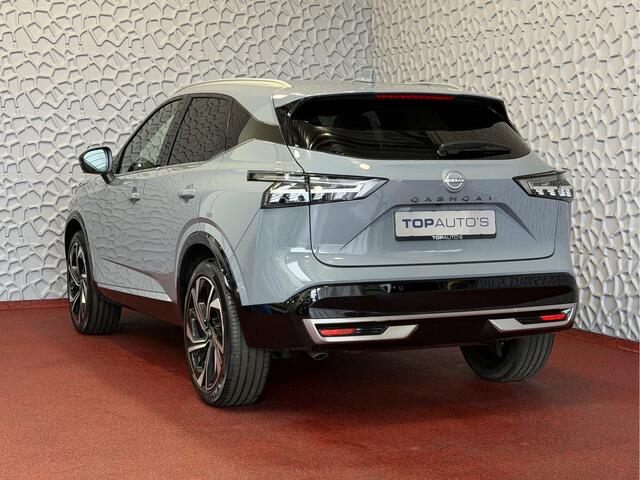Nissan QASHQAI 1.3 MHEV 160PK TEKNA PLUS BOSE 20''LMV LEER ALCANTARA PANO MASSAGE BOSE STOEL/STUUR/RUIT VERW MATRIX.LED ELEK.KLEP HEADUP 20''LMV GOOGLE NAVI 2026 K ?Top Auto's Wijchen , 30 Jaar Specialist in Nissan : Alle Type's : Tekna / Plus / N-Design / N-Connecta /