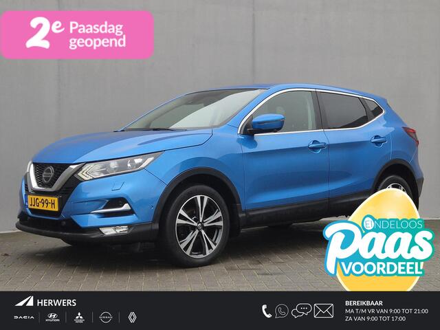 Nissan QASHQAI 1.3 DIG-T N-Connecta Automaat / Comfort Pack / Trekgewicht 1500 Kg / Rondomzicht camera / Adaptief CC / Apple Carplay Android Auto / Voorstoelen verwarmd / Keyless Entry/Start / Voorruit verwarming /