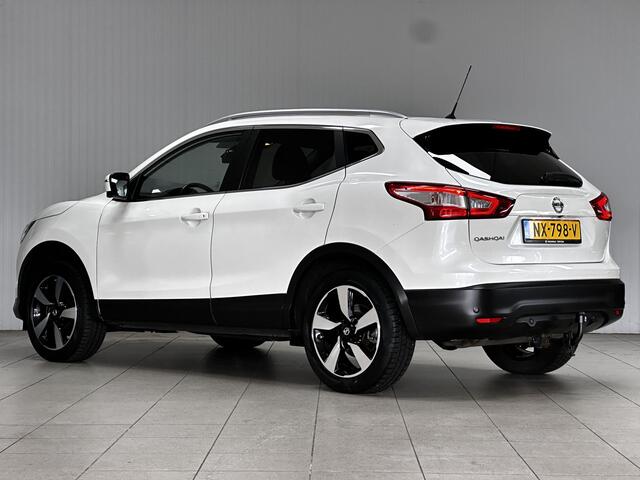 Nissan QASHQAI 1.2 Tekna/ Panorama-Dak/ 18'' LMV/ LED Koplampen/ Apple + Android/ Keyless/ Lane-Assist./ Voorruitverw./ Stoelverw./ 360° Camera/ Leder/ Mistl./ PDC V+A/ Extra getint glas.