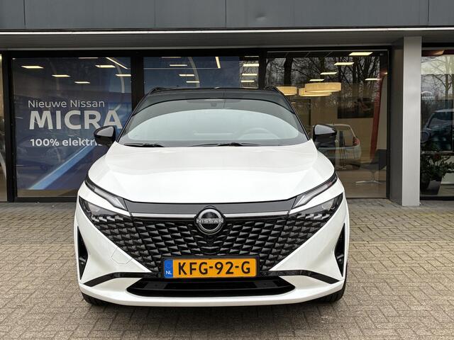 Nissan QASHQAI 1.5 e-Power N-Design DEMO Auto | Verwarmbare voorstoelen - stuurwiel & voorruit | Panoramisch glazen dak | Lederen bekleding | Parkeersensoren voor- en achter | Adaptieve Cruise Control | Fabrieksgarantie