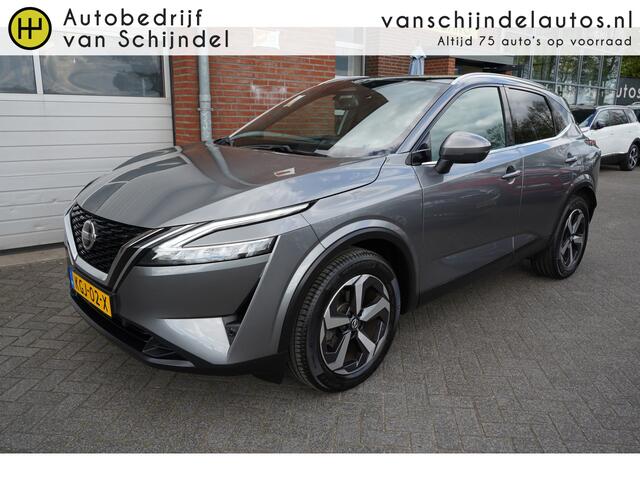 Nissan QASHQAI 1.3 MHEV Xtronic Tekna LUXE - PANODAK - 360 CAM - CARPLAY / ANDROID - 1800KG TREKGEWICHT - HALF LEDER - ADAPT. CRUISE - DODEHOEKSENSOR - HEADUP - KEYLESS - ELEKTR. KLEP + STOEL - LED - DRAADLOZE LADER ETC.
