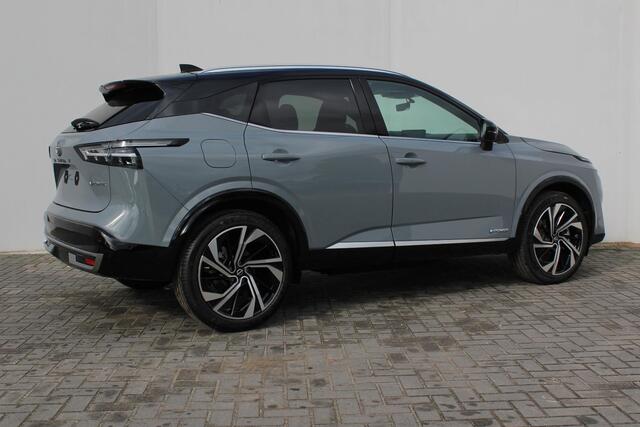 Nissan QASHQAI 1.5 e-Power Tekna Plus / Panoramadak / Lederen bekleding / Lichtmetalen Velgen 20" / BOSE Audio / Google Maps Navigatie / Elektrische Kofferbak / Elektrisch Verstelbare Stoelen met Geheugen /