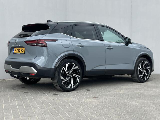 Nissan QASHQAI 1.3 MHEV Xtronic Tekna Plus / Trekhaak (1.800KG) / Panoramadak / Adaptief Cruise Control / Cold Pack / Elektrische Voorstoelen Met Massage&Geheugen / Dode Hoek Detectie / 360 Camera / Parkeersensoren / 20'' Lichtmetalen Velgen / Elektrische Achterklep / A
