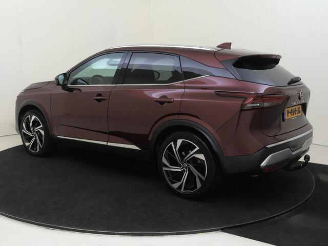 Nissan QASHQAI 1.3 MHEV Xtronic Tekna Plus | airco automatisch| Apple Carplay/Android | cruise control adaptief | lederen interieurdelen | lichtmetalen velgen 20" | luxe lederen bekleding | matrix LED koplampen | navigatiesysteem full map | panoramadak | voorstoelen ver