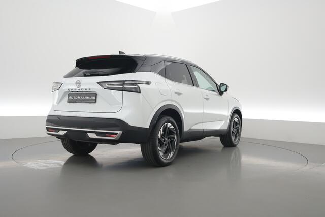 Nissan QASHQAI 1.3 MHEV Xtronic N-Connecta | Rijklaar! | Dig. Cockpit | HUD | 360*+PDC | Vooruit-,Stuur-&Stoelverw. | Elek. Klep | Dodehoek | Adapt. Cruise | Climate | Nav+App.Connect | Keyless V