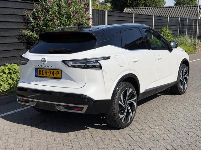 Nissan QASHQAI Tekna Plus 1.3 MHEV 158PK Xtronic Automaat Navigatie, Rondomzichtcamera, Keyless, Panoramadak, Elektrische Kofferbak, Stoelverwarming, Massage