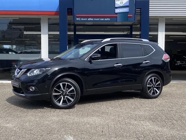 Nissan X-TRAIL 1.6 DIG-T Tekna / NL-Auto / Dealer-Onderhouden / Open-Panodak / Cruise-Control / Vol-Leder / Stoelverwarming / Elektr.-Stoelen / Elektr.-Achterklep / Trekhaak / Keyless / LED / DAB Radio-Bluetooth / Navi / Dodehoek-Detectie / PDC met Rondom-Camerazicht / 