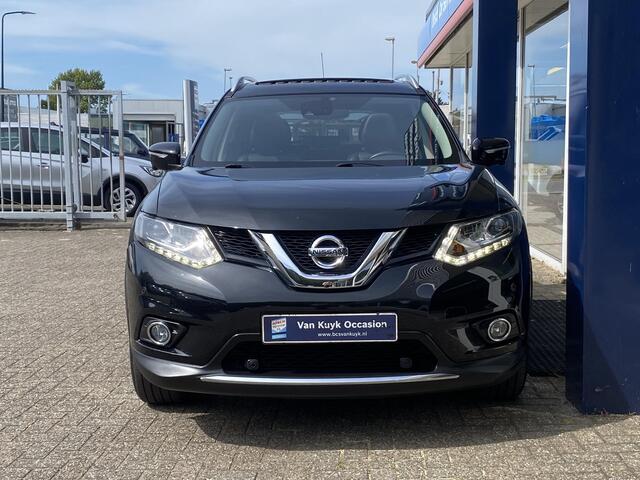 Nissan X-TRAIL 1.6 DIG-T Tekna / NL-Auto / Dealer-Onderhouden / Open-Panodak / Cruise-Control / Vol-Leder / Stoelverwarming / Elektr.-Stoelen / Elektr.-Achterklep / Trekhaak / Keyless / LED / DAB Radio-Bluetooth / Navi / Dodehoek-Detectie / PDC met Rondom-Camerazicht / 