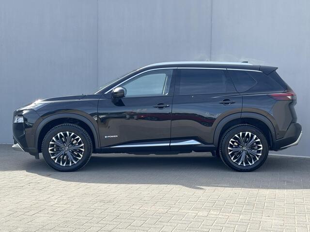 Nissan X-TRAIL 1.5 e-4orce Tekna 4WD / Fabrieksgarantie tot 01-2028 / Dealer onderhouden / 1800kg Trekgewicht / All Season banden / Stuur-, Stoel en Achterbank verwarming / Head Up Display / Elektrische achterklep / Rondomzicht camera / Adaptief CC /