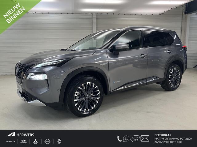 Nissan X-TRAIL 1.5 e-4orce Tekna Plus 4WD 7p. / ¤8.000,- Nissan Voorraadvoordeel / Nieuw uit Voorraad Leverbaar / 7-Persoons / 1650 KG Trekgewicht / Elektrisch Schuif/Kanteldak / Lederen Bekleding / BOSE Audio / Navigatie / Massagestoelen / Stoel- en Stuurverwarming / V