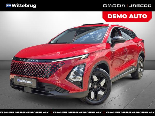 Omoda 5 SHS 1.6 T-GDi SHS-H Premium Full Hybride met Lederen Bekleding, Navigatie en Camera Uit voorraad leverbaar!