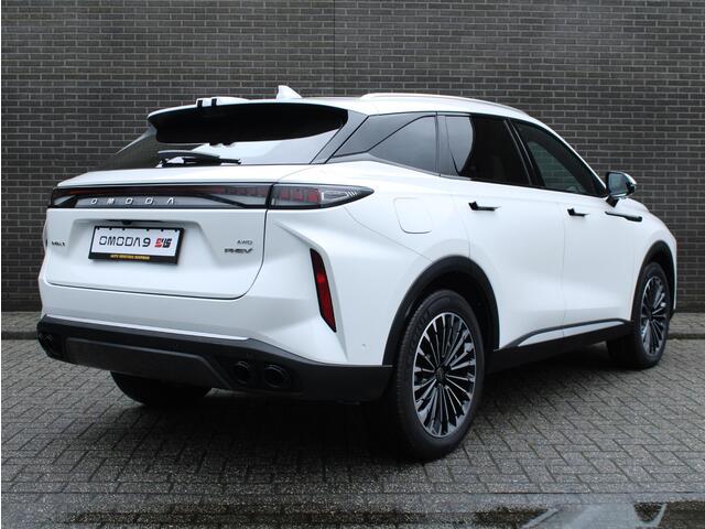 Omoda 9 1.5T-GDi SHS-P Premium PHEV 145km range elektrisch, mooie lederen bekleding, Elek.schuif/kanteldak, 360 Camera, 1.500 kg trekgewicht