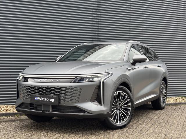 Omoda 9 SHS Premium Plug-In Hybride Automaat met 1100 km Range, Lederen bekleding, Elektrsiche stoelverstelling voor en achter Nu te bestellen en proef te rijden!