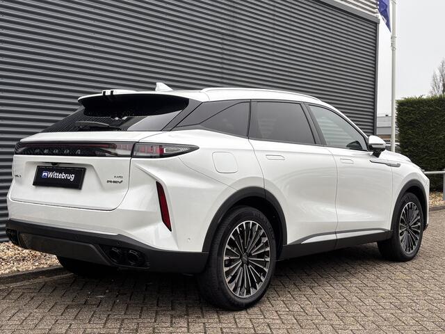 Omoda 9 SHS Premium Plug-In Hybride Automaat met 1100 km Range, Lederen bekleding, Elektrsiche stoelverstelling voor en achter Nu te bestellen en proef te rijden!