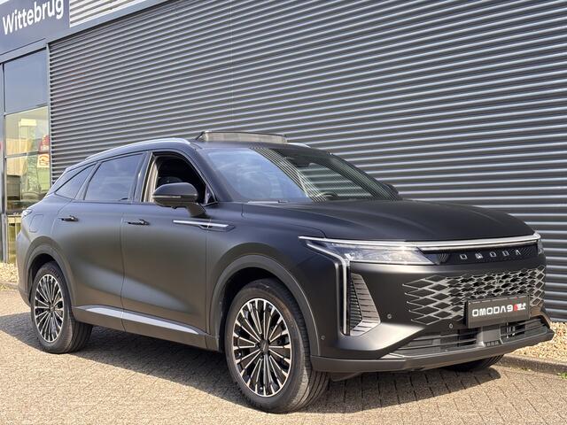 Omoda 9 SHS Premium Plug-In Hybride Automaat met 1100 km Range, Lederen bekleding, Elektrsiche stoelverstelling voor en achter Uit voorraad leverbaar!