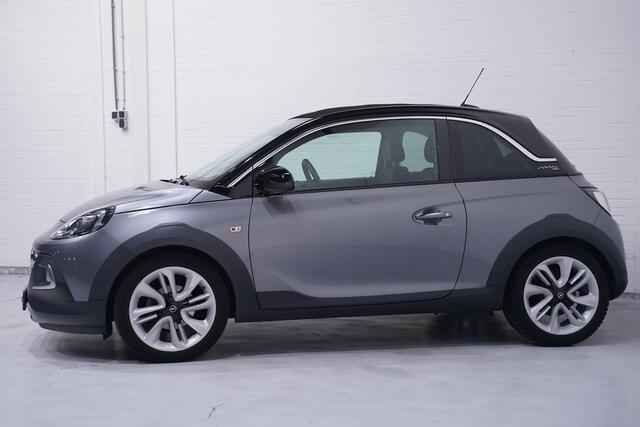 Opel ADAM 1.0 Turbo Rocks BlitZ NAP 17"lmv climate-controlle navi-fullmap electrisch-vouwdak multifunctioneel-stuurwiel apple-carplay cruise-controlle stoel-stuurverwarming private-glas camera