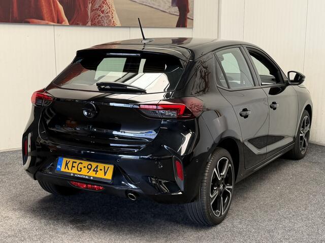 Opel CORSA 1.2 TURBO GS NAVIGATIE VIA APPLE CARPLAY/ANDROID CRUISE CONTROL RIJSTROOKSENSOREN DODEHOEKSENSOREN ACHTERUITRIJCAMERA 17" LICHTMETALEN VELGEN ZEER MOOI !!