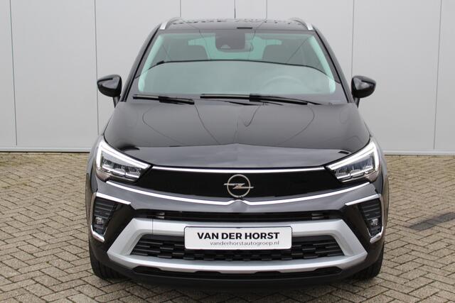 Opel Crossland 1.2 Turbo Elegance Mooie en luxe hoogzitter met weinig km's ! Volautm. airco dual, cruise control, camera, comfortstoelen, metallic lak, LM wielen, navigatie, telefoonvoorb., LED verlichting etc.