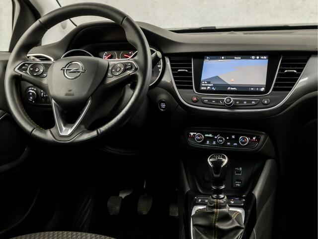 Opel Crossland X 1.2 Turbo Innovation (APPLE CARPLAY, GROOT NAVI, CLIMATE, KEYLESS, STUUR/STOELVERWARMING, LEDER, SPORTSTOELEN, 360 CAMERA, GETINT GLAS, CRUISE, NIEUWSTAAT)