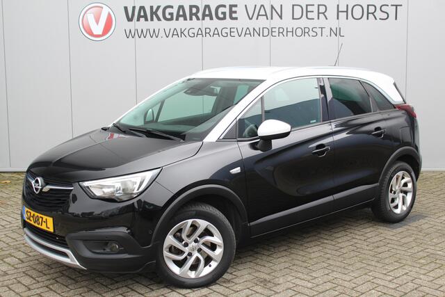Opel Crossland X 1.2-131pk Turbo Innovation. Two tone. Erg nette en luxe hoogzitter voor nog jaren rijplezier ! Autm. airco, parkeersensoren v+a, camera, LM wielen, ergonomische voorstoelen, cruise control, side assist, navigatie, telefoonvoorb. etc.