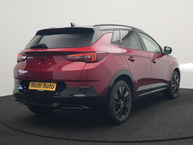 Opel Grandland 1.6 Turbo GS Line Facelift Plug In Hybrid 225pk Dealer O.H PHEV | Adaptive Cruise | 360 Camera | Matrix LED | Black Optic | Alcantara Sporstoelen Verwarmd | Apple Carplay | Sfeerverlichting | Navigatie | Virtual | DAB | 18"L.M |