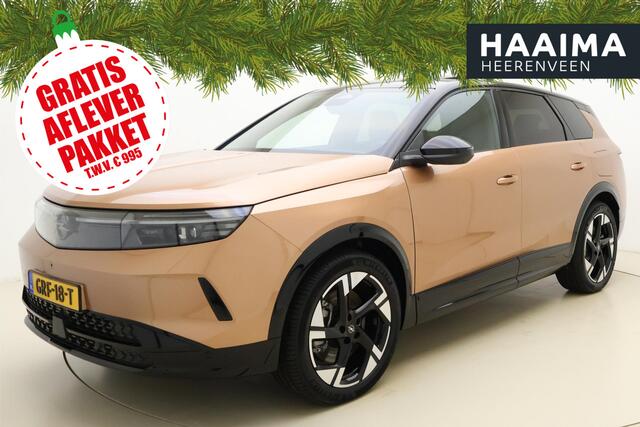Opel Grandland Electric GS 73 kWh | Navigatie | Glazen schuif/kanteldak | AGR Stoelen | Zwart dak | Keyless | Stoel & Stuurverwarming | Adaptive Cruise control