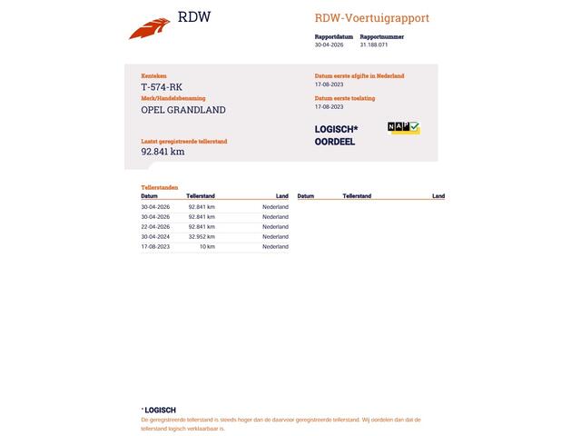 Opel Grandland 1.6 Turbo Plug-In Hybrid Level 3 1e-Eig. & Keurig-Onderh. BOVAG-Garantie. NL-Auto.