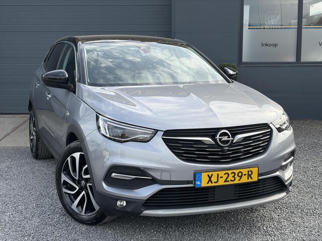 Opel Grandland X 1.2 Turbo Ultimate 1e Eigenaar,360° Camera,Pano,Navi,Stoelverw,Keyless,Rijstrooksensor,BSD,131pk,6 Bak,N.A.P,Pdc V+A,Lm velgen,Halfleder,Dealer Onderhouden,Net beurt gehad,Apk tot 01-2027