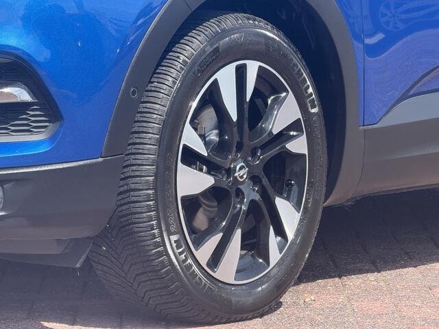 Opel Grandland X 1.2 Turbo Ultimate 131 pk automaat org nl auto nap logisch full options navi apple carplay climate ctr cruise ctr lmv 18 inch keyless entry pdc v/a half leder/stof