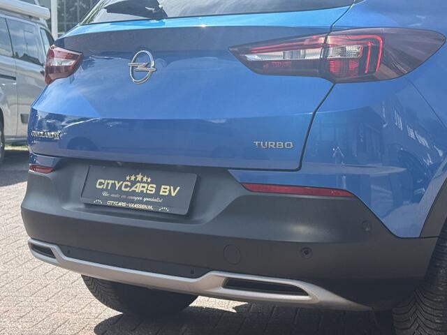 Opel Grandland X 1.2 Turbo Ultimate 131 pk automaat org nl auto nap logisch full options navi apple carplay climate ctr cruise ctr lmv 18 inch keyless entry pdc v/a half leder/stof