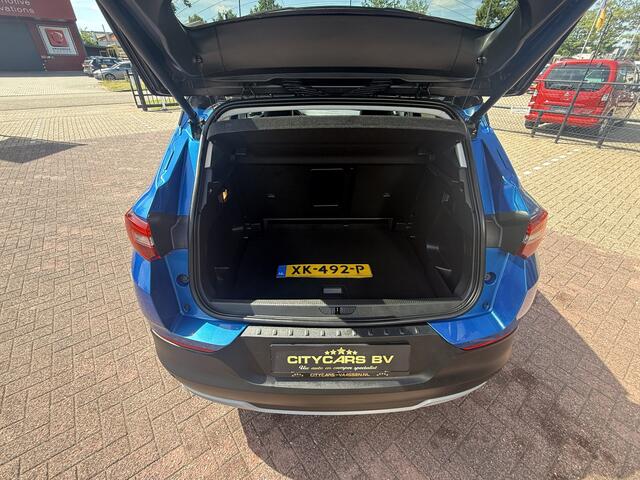 Opel Grandland X 1.2 Turbo Ultimate 131 pk automaat org nl auto nap logisch full options navi apple carplay climate ctr cruise ctr lmv 18 inch keyless entry pdc v/a half leder/stof