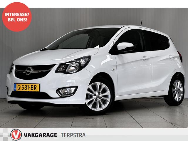 Opel KARL 1.0 ecoFLEX Innovation/ 15'' LMV/ DAB+/ Apple + Android/ Stoel + Stuurverw./ Navi/ Clima/ Half-Leder/ Cruise/ Bluetooth/ Multi. LEDER. Stuur/ Mistl./ PDC/ Extra getint glas.