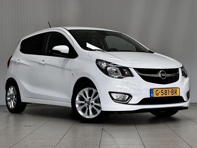 Opel KARL 1.0 ecoFLEX Innovation/ 15'' LMV/ DAB+/ Apple + Android/ Stoel + Stuurverw./ Navi/ Clima/ Half-Leder/ Cruise/ Bluetooth/ Multi. LEDER. Stuur/ Mistl./ PDC/ Extra getint glas.