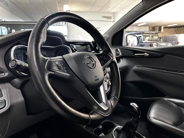 Opel KARL 1.0 ecoFLEX Innovation/ 15'' LMV/ DAB+/ Apple + Android/ Stoel + Stuurverw./ Navi/ Clima/ Half-Leder/ Cruise/ Bluetooth/ Multi. LEDER. Stuur/ Mistl./ PDC/ Extra getint glas.