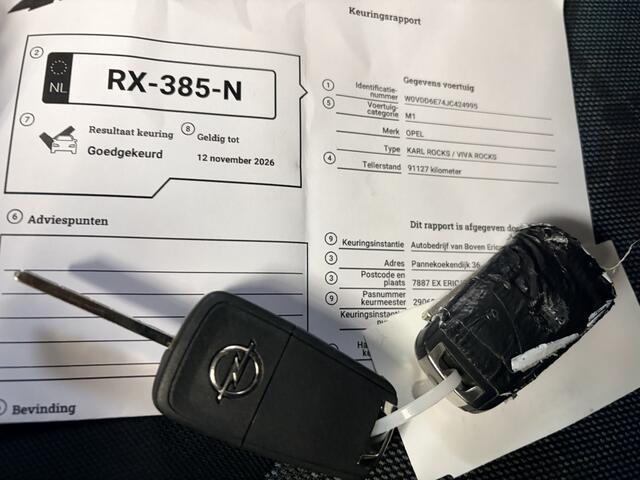 Opel KARL 1.0 Rocks Onl. Edition Airco Cruise Navi Lmv