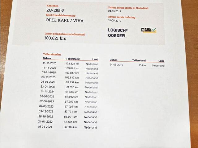 Opel KARL 1.0 ecoFLEX 120 Jaar Edition