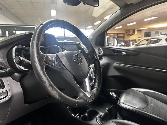 Opel KARL 1.0 ecoFLEX Innovation/ Apple+Android/ DAB+/ 15''LMV/ Half-LEDER/ Clima/ Navi/ Cruise/ Bluetooth/ Multi.LEDER.Stuur/ Elek.pakket/ Isofix/ C.V.Afstand.