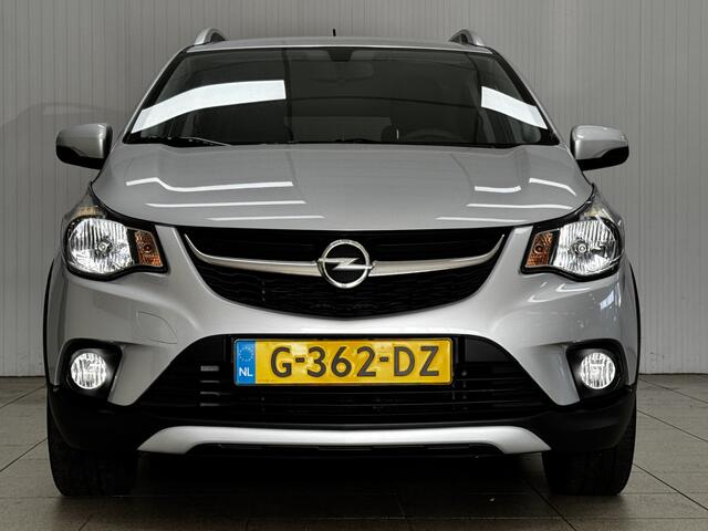 Opel KARL 1.0 Rocks Online Edition/ Apple + Android/ Dakrails/ DAB+/ 15'' LMV/ Extra getint glas/ Multi. Stuur/ Navi/ Cruise/ Bluetooth/ Airco/ Mistl./ PDC/ Metallic lak.