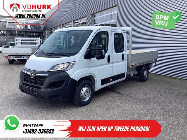 Opel MOVANO 2.2 140 pk DC Dubbel Cabine Open Laadbak/ 7 Pers./ 2.5t Trekverm./ Cruise/ Airco/ 288x215x35/ Pick up