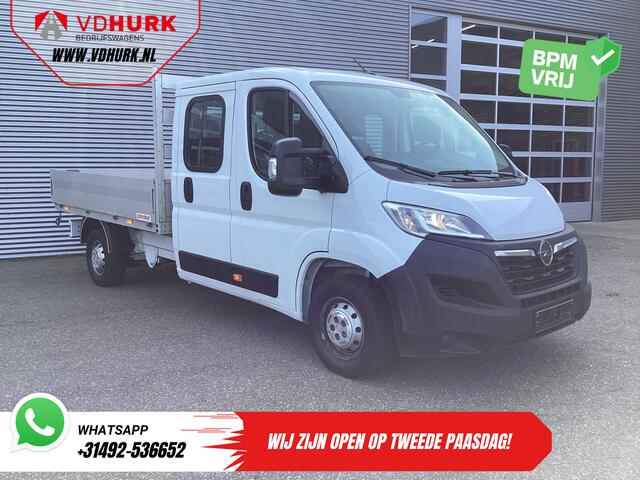 Opel MOVANO 2.2 140 pk DC Dubbel Cabine Open Laadbak/ 7 Pers./ 2.5t Trekverm./ Cruise/ Airco/ 288x215x35/ Pick up
