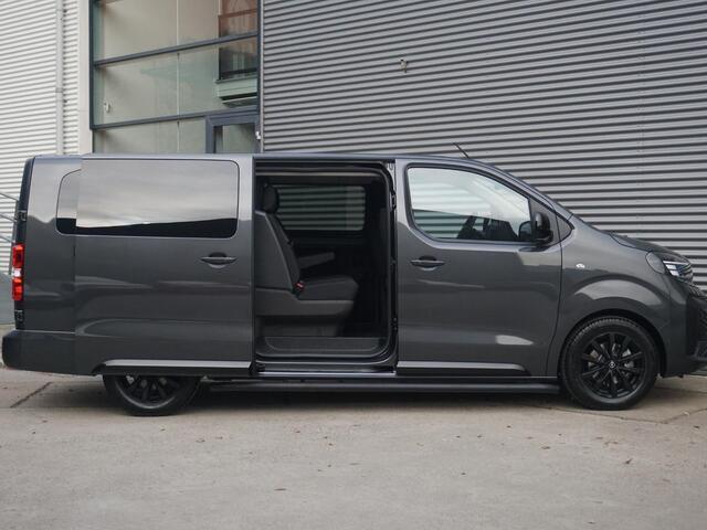 Opel VIVARO Electric 75 kWh Dubbele Cabine | 2x schuifdeur | Surround View NAV Pakket | Winterpakket | Exterieur pakket | Comfort Pakket | Betimmering | LM velgen | RVS sidebars | Full Eco LED verlichting | rijklaarprijs