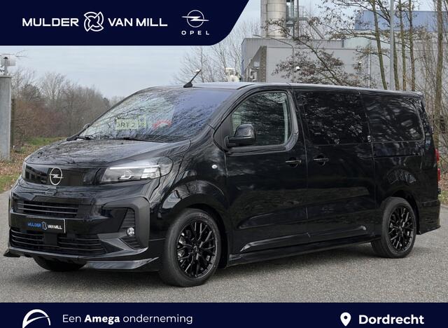 Opel VIVARO Electric L3 75 kWh 136pk DC | Dubbele Cabine | STX SPORT | Lederen bekleding STX | STX Pakket | Dakspoiler | Sideskirts | 18 inch zwarte velgen | City Pakket | Comfort Pakket | Exterieur Pakket | Full ECO LED verlichting | Winter Pakket | Houten afwerking
