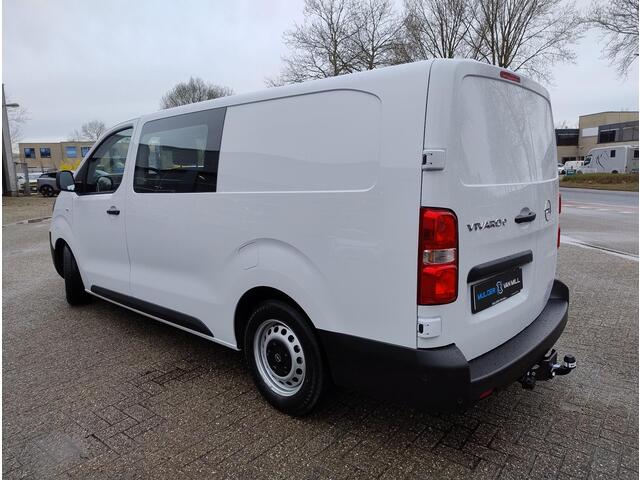Opel VIVARO Electric L3 75 kWh DC 136pk | Dubbele Cabine | 5-persoons | NAVI | Multimedia | Apple Carplay | Android Auto | Parkeersensoren romdom | Achteruitrijcamera | Dode hoek detectie | Stoelverwarming | Stuurverwarming | Full ECO LED koplampen | Houten afwerking