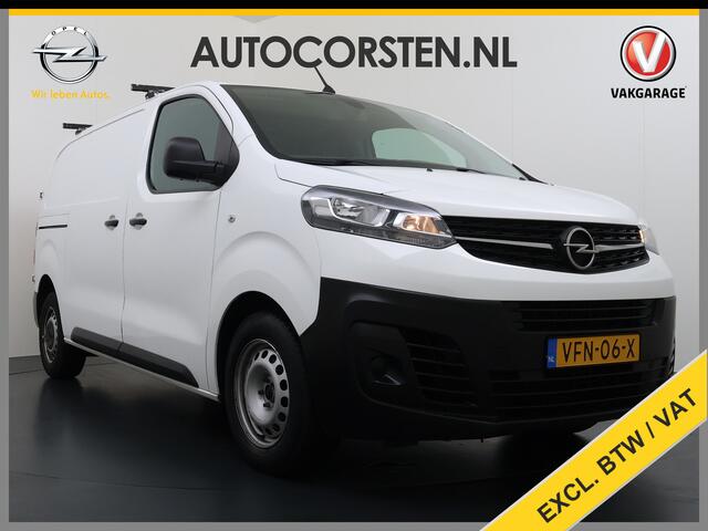 Opel VIVARO 2.0D 123pk L2H1 3-Pers. EURO6 Navi Apple Carplay Android Mirror Link Airco Cruise Control Regen-Lichtsensor Bluetooth Edition Schuifdeur Betonplex Vloer Lat om Lat betimmering Achterdeuren Origineel Nederlandse Auto